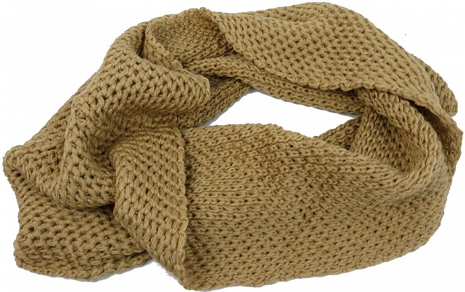 Женский теплый шарф-снуд Giorgio Ferretti бежевый Киев - изображение 1