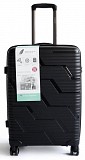 Пластиковый средний чемодан из поликарбоната 65L Horoso черный Київ