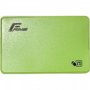 Зовнішня кишеня Frime SATA HDD/SSD 2.5 USB 2.0 Plastic Green (FHE14.25U20) (Код товару:32728) Харьков