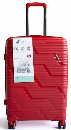 Пластиковый маленький чемодан из поликарбоната 36L Horoso красный Киев - изображение 1