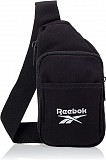 Коттоновая нагрудная сумка, слинг Reebok Classic Foundation черная Київ