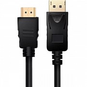 Кабель ProLogix DisplayPort-HDMI (M/M) 1.8 м Black (PR-DP-HDMI-P-02-30-18m) (Код товару:31240) Харьков