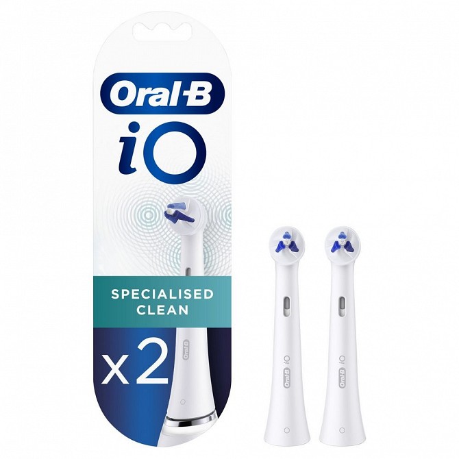 Насадка к электрической зубной щетке Braun Oral-B iO Specialised Clean White SCW-2 2 шт белая Київ - изображение 1