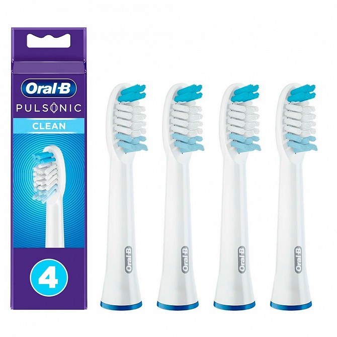 Насадка к электрической зубной щетке Braun Oral-B Pulsonic Clean SR32C-4 4 шт белая Київ - изображение 1