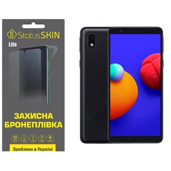 Поліуретанова плівка StatusSKIN Lite Samsung A01 Core A013/M01 Core M013 Глянцева (Код товару:33509) Харьков - изображение 1