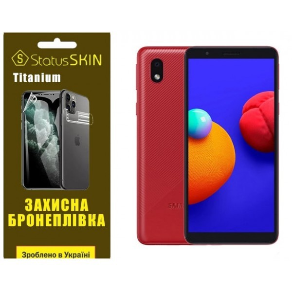 Поліуретанова плівка StatusSKIN Titanium Samsung A01 Core A013/M01 Core M013 Глянцева (Код товару:33 Харьков - изображение 1