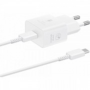 Мережевий зарядний пристрій Samsung 25W Travel Adapter + cable Type-C White (EP-T2510XWEGEU) (Код то Харьков