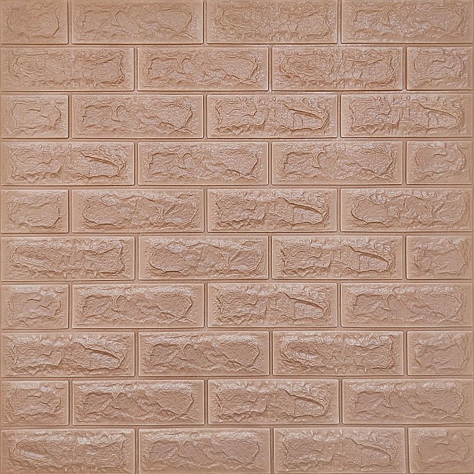 Самоклеюча 3D панель цегла кава з молоком 700x700x7мм SW-00001800 Київ - изображение 1
