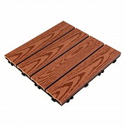 Композитна плитка WPC червоне дерево 30*30CM*2СM (D) SW-00001707 Киев