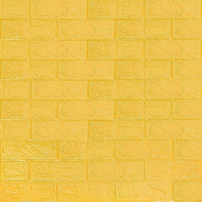 3D панель самоклеюча цегла Жовта 700х770х3мм (010-3) SW-00001894 Киев - изображение 1