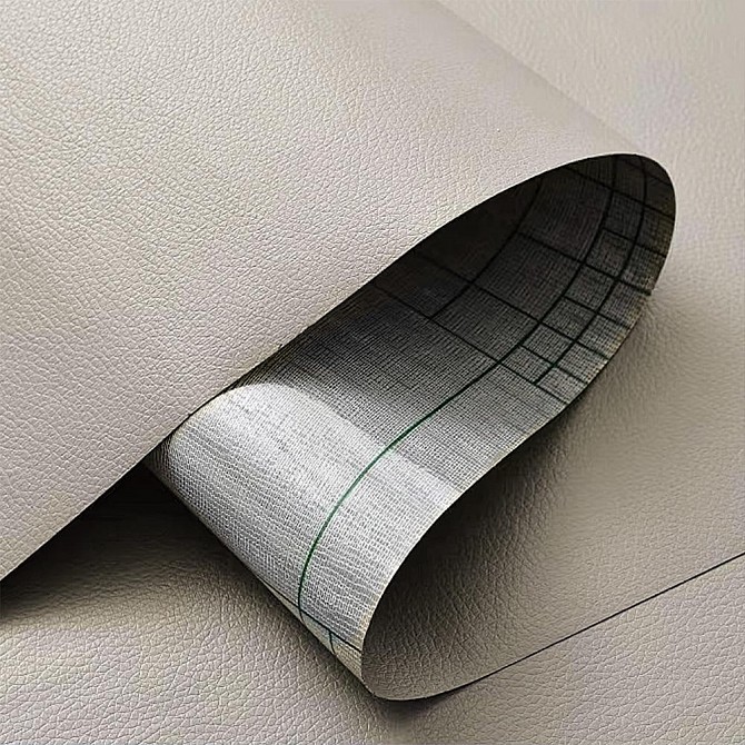 Самоклеюча экошкіра у рулоні 1.37*1m*0.5mm LIGHT GREY (D) SW-00001373 Киев - изображение 1