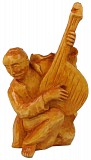 Эксклюзивная статуэтка ручной работы из дерева Козак Бандурист Київ