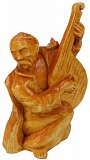 Авторская статуэтка ручной работы из дерева Козак Бандурист Киев