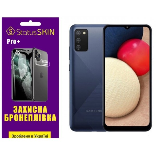 Поліуретанова плівка StatusSKIN Pro+ для Samsung A02s A025 Глянцева (Код товару:33619) Харьков - изображение 1