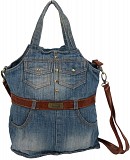 Женская джинсовая сумка в форме сарафана Fashion jeans bag синяя Київ