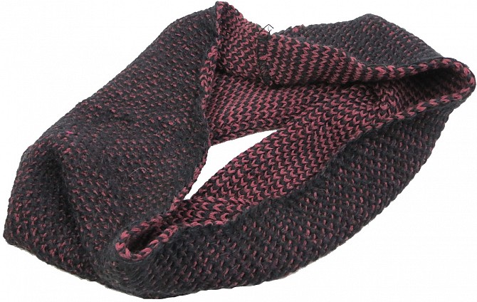Женский теплый шарф-снуд Giorgio Ferretti фиолетовый с черным Киев - изображение 1