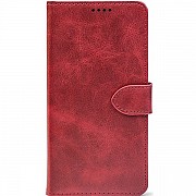 Чохол-книжка Crazy Horse Clasic для Xiaomi Redmi Note 12 Pro 5G/Poco X5 Pro 5G Red Wine (Front) (Код Харьков