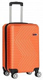 Малый пластиковый чемодан на колесах 45L GD Polo оранжевый Київ