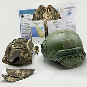 Шолом кевларовая Оберіг модель F2 (хаки) с захист від куль NIJ IIIa (ДСТУ клс 1) Киев