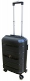Пластиковый маленький чемодан из полипропилена 40L My Polo черный Киев
