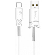 Кабель Hoco X24 Pisces USB to Type-C 1m White (Код товару:34040) Харьков