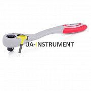 Рукоятка с храповым механизмом на 72 зуба 1/2" изогнутая Cr-v (Professional) Intertool HT-2109 Кременчуг