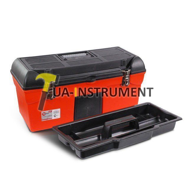 Ящик для инструмента с металлическими замками 24" 610*255*251мм. Intertool BX-1123 Кременчуг - изображение 1