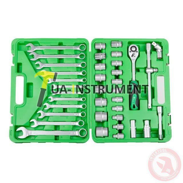 Набор инструментов 38ед. 1/2" Cr-V Intertool ET-6038SP Кременчуг - изображение 1