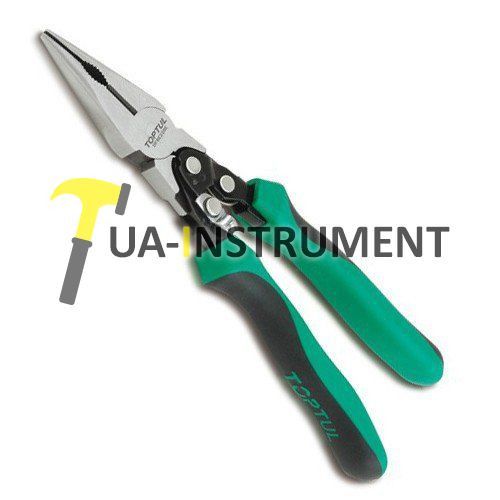 Плоскогубцы с удлиненными губками TOPTUL 8,5" (с удвоенным усилием) DFBE228E Кременчуг - изображение 1