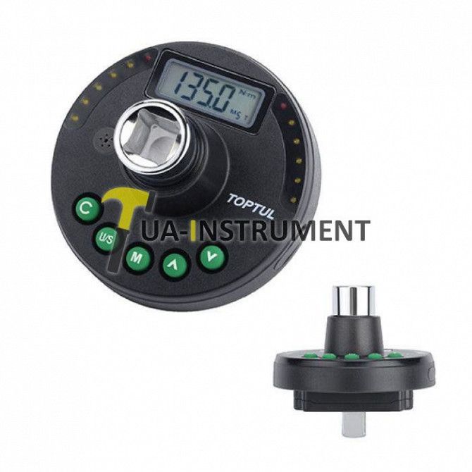 Цифровой динамометрический адаптер TOPTUL + шкала доворота 1/2" 10-200Нм DTA-200A Кременчуг - изображение 1