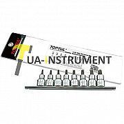Набор бит пятигранных впрессованных в головку TOPTUL 1/2" TORX T20-T55 с отверстием 8ед. GAAG0806 Кременчуг