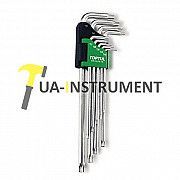 Набор Г-обр. ключей TORX TOPTUL T10-T50 9ед. супердл. с отверстием GAAL0915 Кременчуг