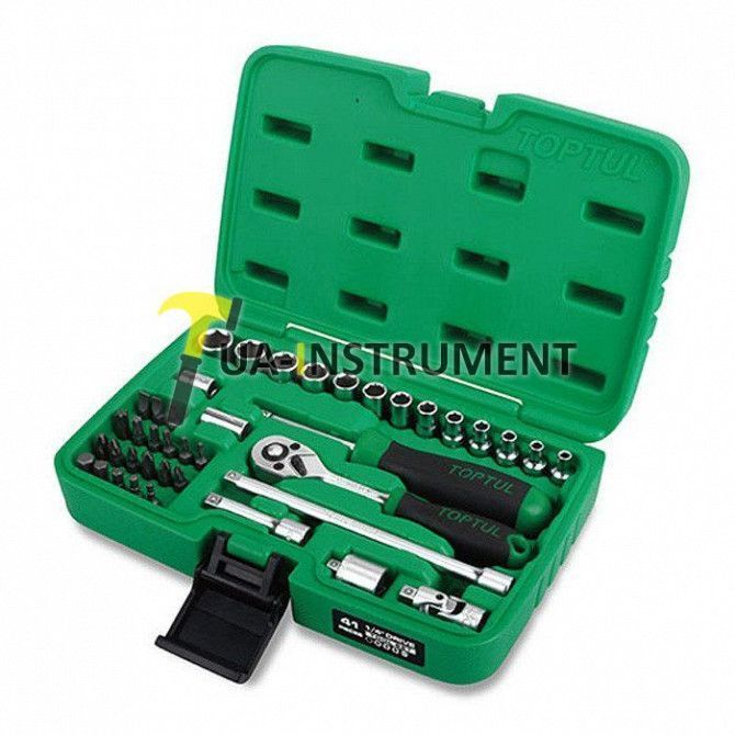 Набор инструмента TOPTUL 1/4" 41ед. GCAI4102 Кременчуг - изображение 1
