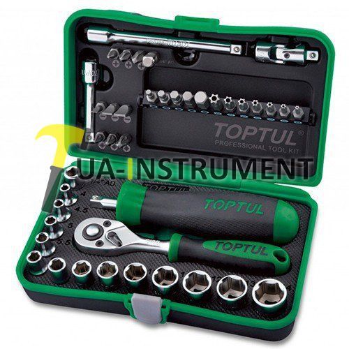 Набор инструмента TOPTUL 1/4" 41ед. GADW4101 Кременчуг - изображение 1