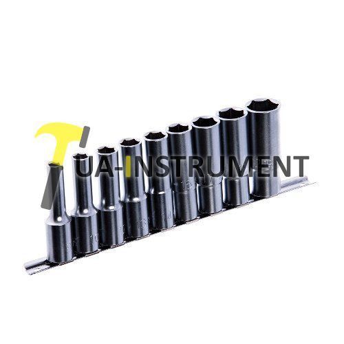 Набор головок длинных TOPTUL 1/2" 9ед. 8,10,12~15,17,19,22мм (на планке) GAAQ1605U Кременчуг - изображение 1