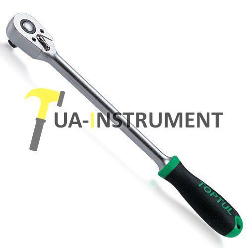 Трещотка TOPTUL 1/2" 48 зубцов супердлинная CJCK1640 Кременчуг - изображение 1