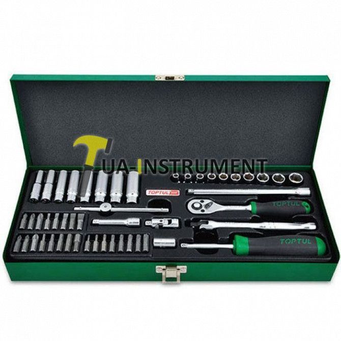 Набор инструмента TOPTUL 1/4" 50ед. (12-гр.) GCAD5004 Кременчуг - изображение 1