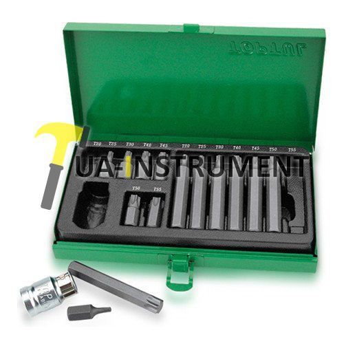Набор бит TOPTUL 10мм TORX 15ед. GAAD1506 Кременчуг - изображение 1