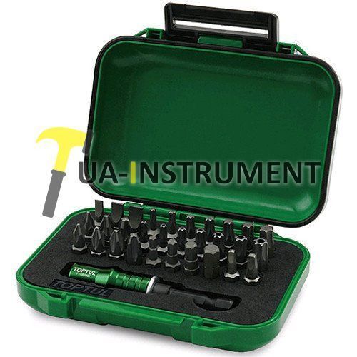 Набор бит с держателем TOPTUL 1/4" 31ед. GABW3102 Кременчуг - изображение 1