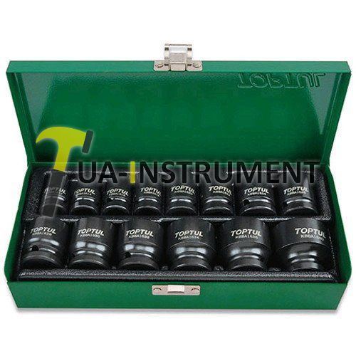 Набор головок ударных дюймовых TOPTUL 1/2" 3/8...1-1/4 14ед. GEAD1401 Кременчуг - изображение 1