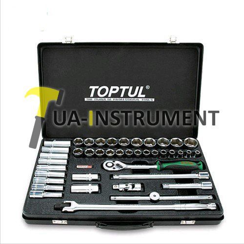 Набор инструмента комбинированный TOPTUL 1/2" 41 ед. (короткие+длинные головки) GCAD4102 Кременчуг - изображение 1