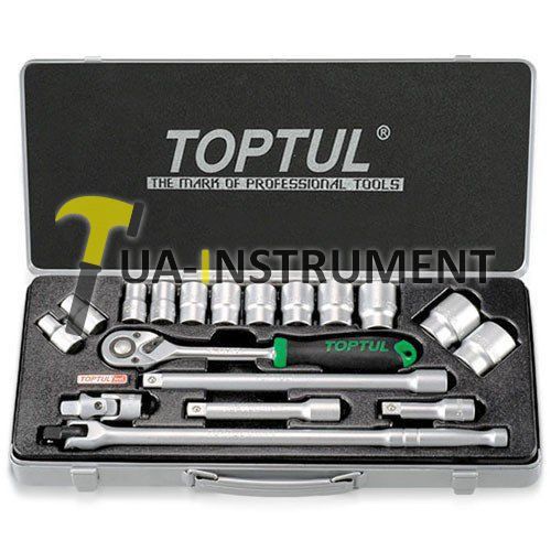 Набор инструмента TOPTUL 1/2" 18ед. (6-гр.) GCAD1802 Кременчуг - изображение 1