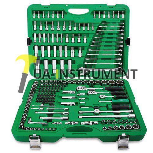 Набор инструмента комбинированный TOPTUL 1/4"&3/8"&1/2" 216ед. GCAI216R Кременчуг - изображение 1