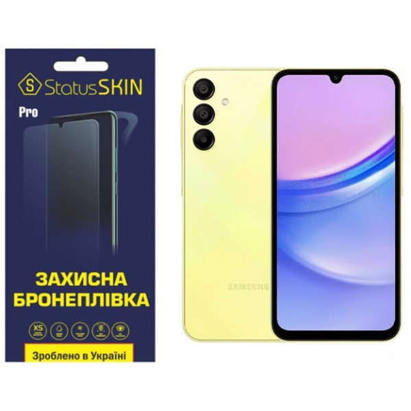 Поліуретанова плівка StatusSKIN Pro для Samsung A15 A155/A15 5G A156 Глянцева (Код товару:34172) Харьков - изображение 1