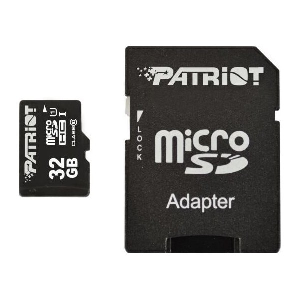 Карта пам'яті Patriot LX MicroSDHC 32GB UHS-I Class 10 + adapter (PSF32GMCSDHC10) (Код товару:19022) Харьков - изображение 1