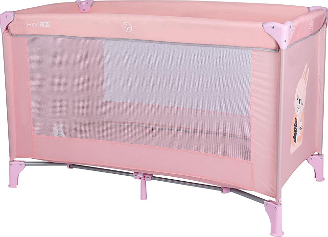 Кровать-манеж детская FreeON Travel Love Pink Киев - изображение 1