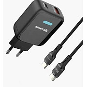 Мережевий зарядний пристрій SENTEO Z-03 2Port USB + UCB-C PD/QC3.0 20W 3A + cable Type-C to Type-C B Харьков