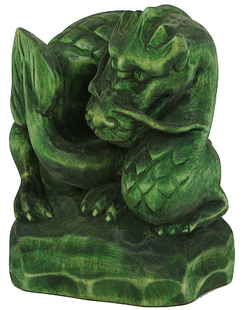 Статуэтка ручной работы Зеленый Древесный Дракон символ 2024 года Киев - изображение 1