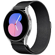 DM Магнітний ремінець Міланська петля для смарт-годинника Samsung/Amazfit/Huawei (22mm) Black (Код т Харьков