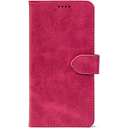 Чохол-книжка Crazy Horse Clasic для Xiaomi Redmi Note 13 Pro 5G/Poco X6 5G Magenta (Front) (Код това Харьков